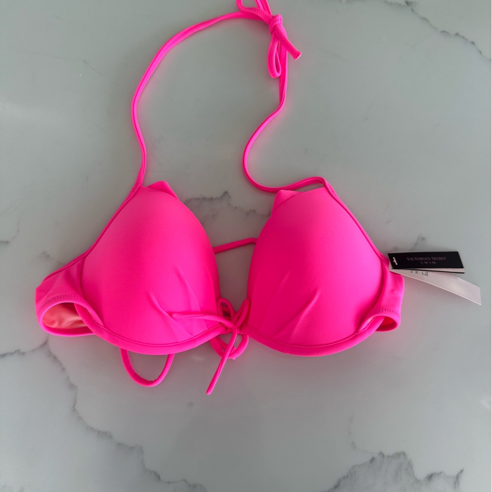 Victoria’s Secret Neon Pink Push-Up Bikini Top